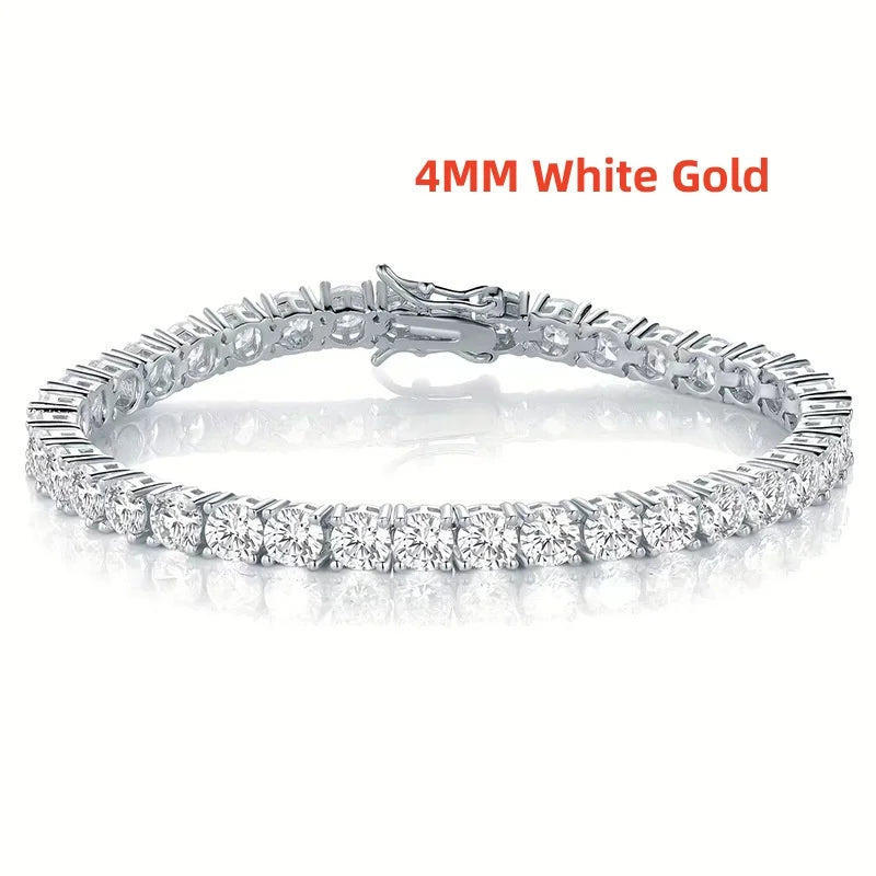 100% Real S925 Sterling Silver 18K Gold Plated Inset 5A Grade Zircon Sparkling