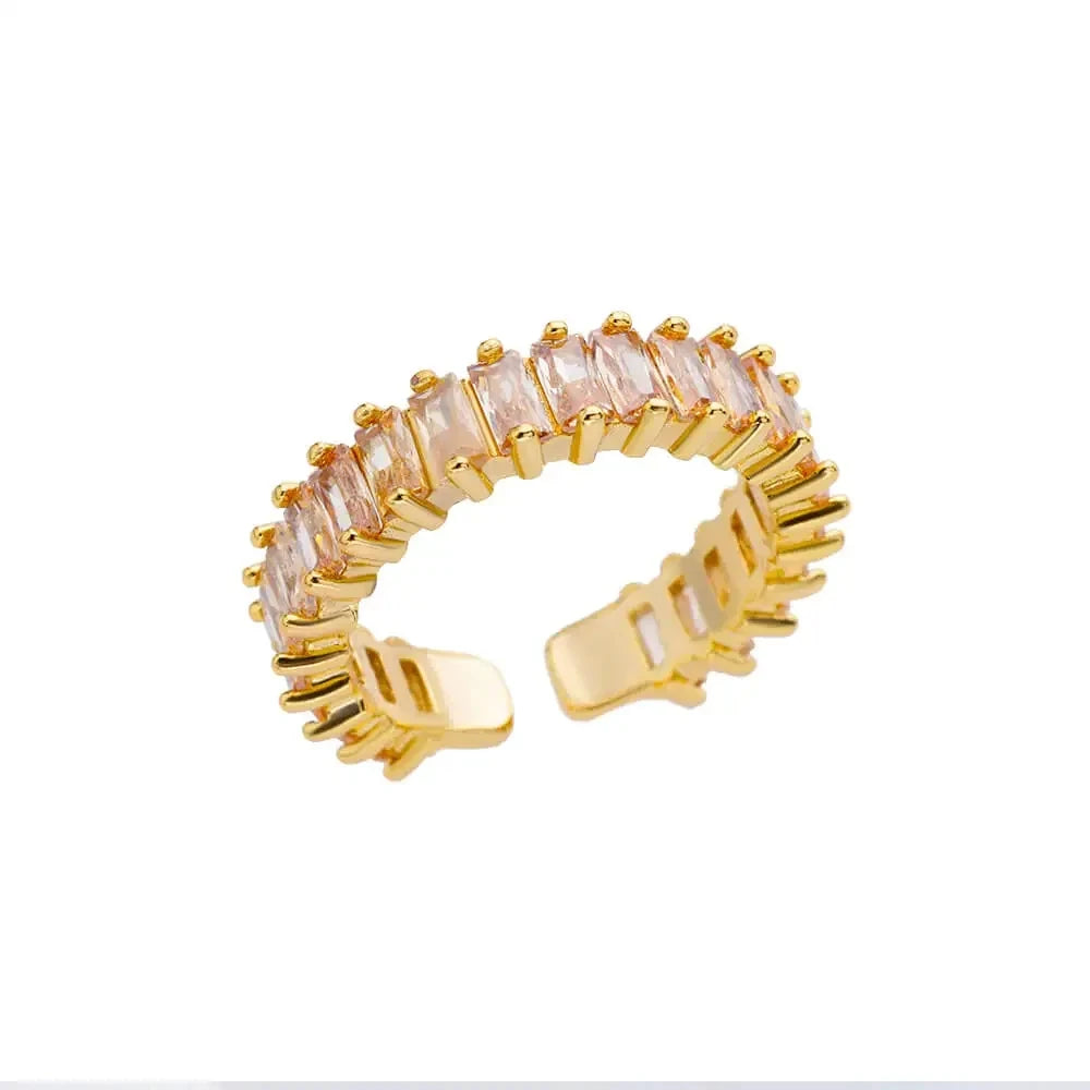 Stainless Steel Rings for Women Gold Color Never Fade Luxury