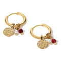 18K Gold Plated Stainless Steel Hoop Earrings