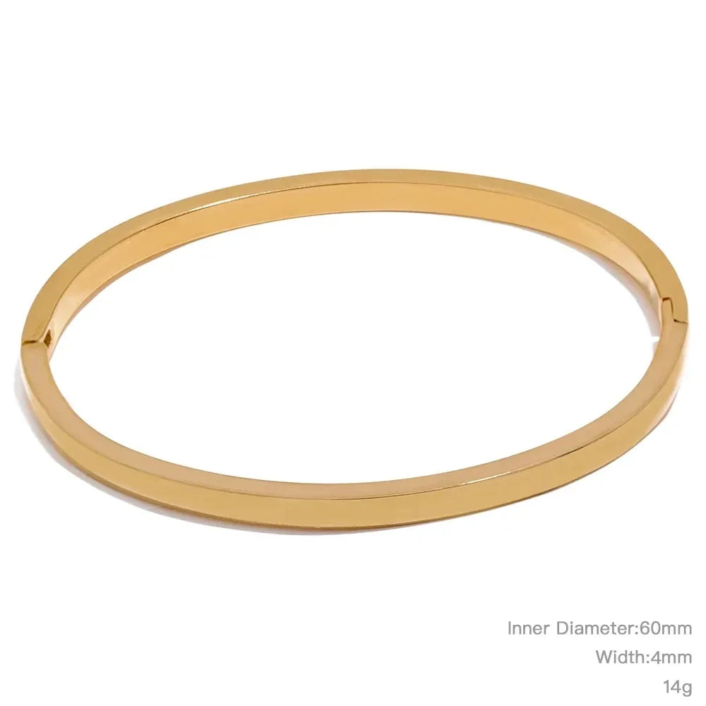 ✨ Aura Gold Bangle ✨ elegant, memorable, and fits a minimalist 18K gold-tone bracelet.