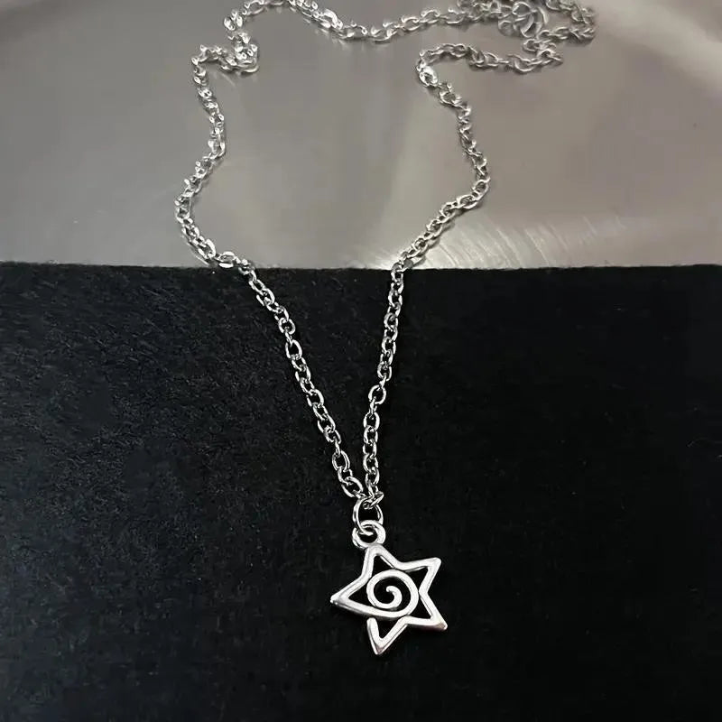 Shaped Y2K Stainless Steel Necklaces, Punk Style, Exquisite Y2K Chunky Chain Necklaces