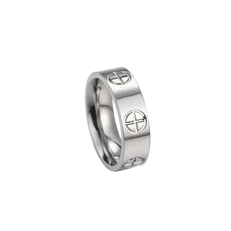 Stainless Steel Rings Gold Color Luxury