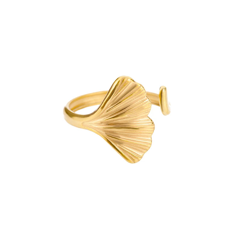 Stainless Steel Rings for Women Gold Color Never Fade Luxury