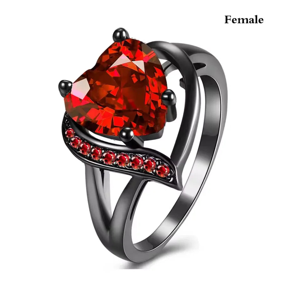 Blue Rhinestones Zircon Ring Men Stainless Steel Celtic Dragon Ring