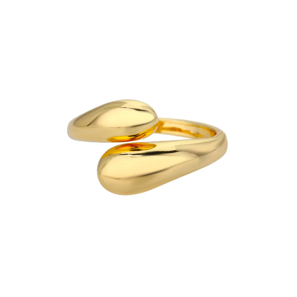 Stainless Steel Rings for Women Gold Color Never Fade Luxury