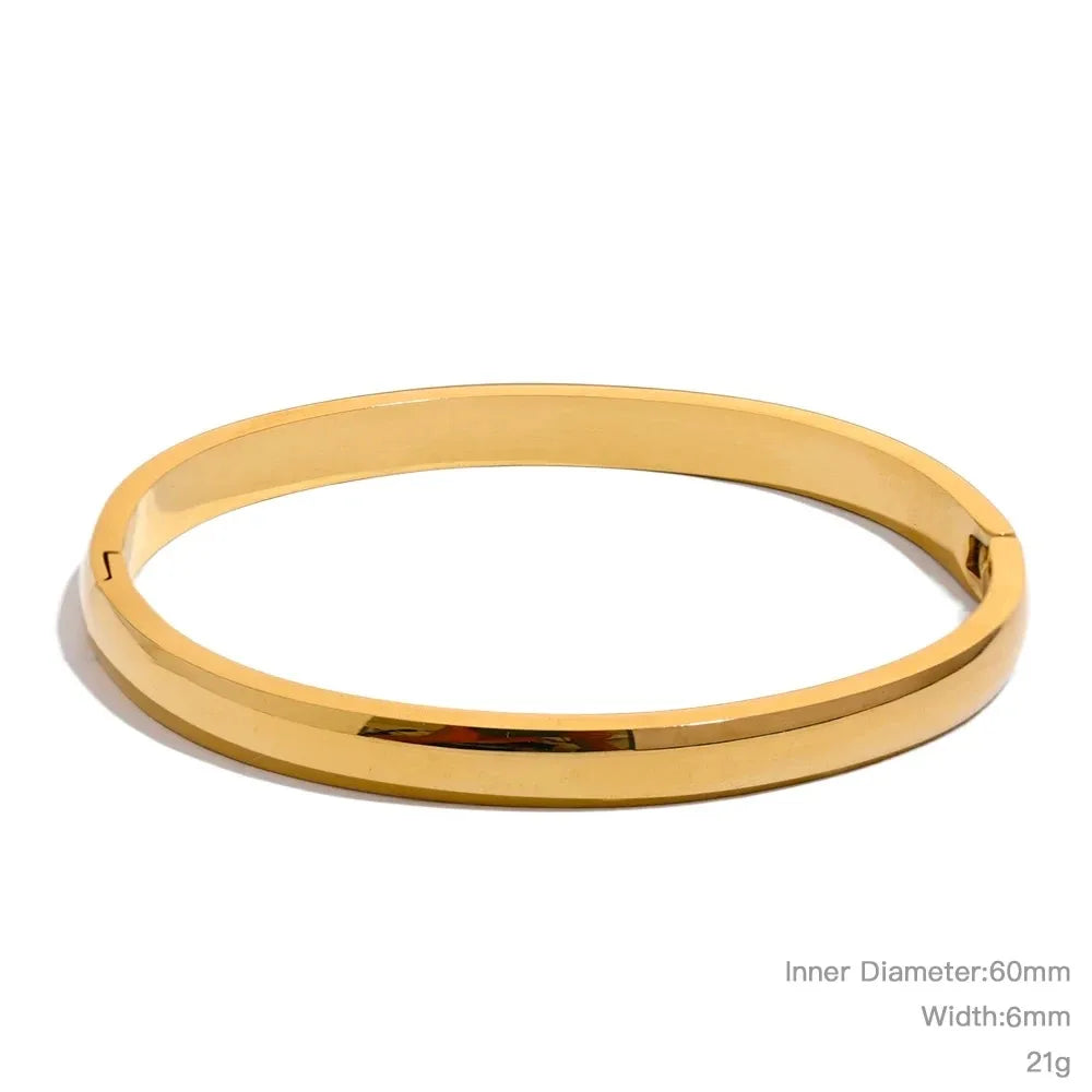 ✨ Aura Gold Bangle ✨ elegant, memorable, and fits a minimalist 18K gold-tone bracelet.