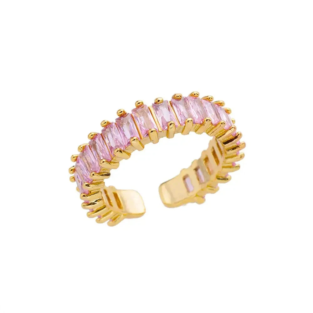 Stainless Steel Rings for Women Gold Color Never Fade Luxury