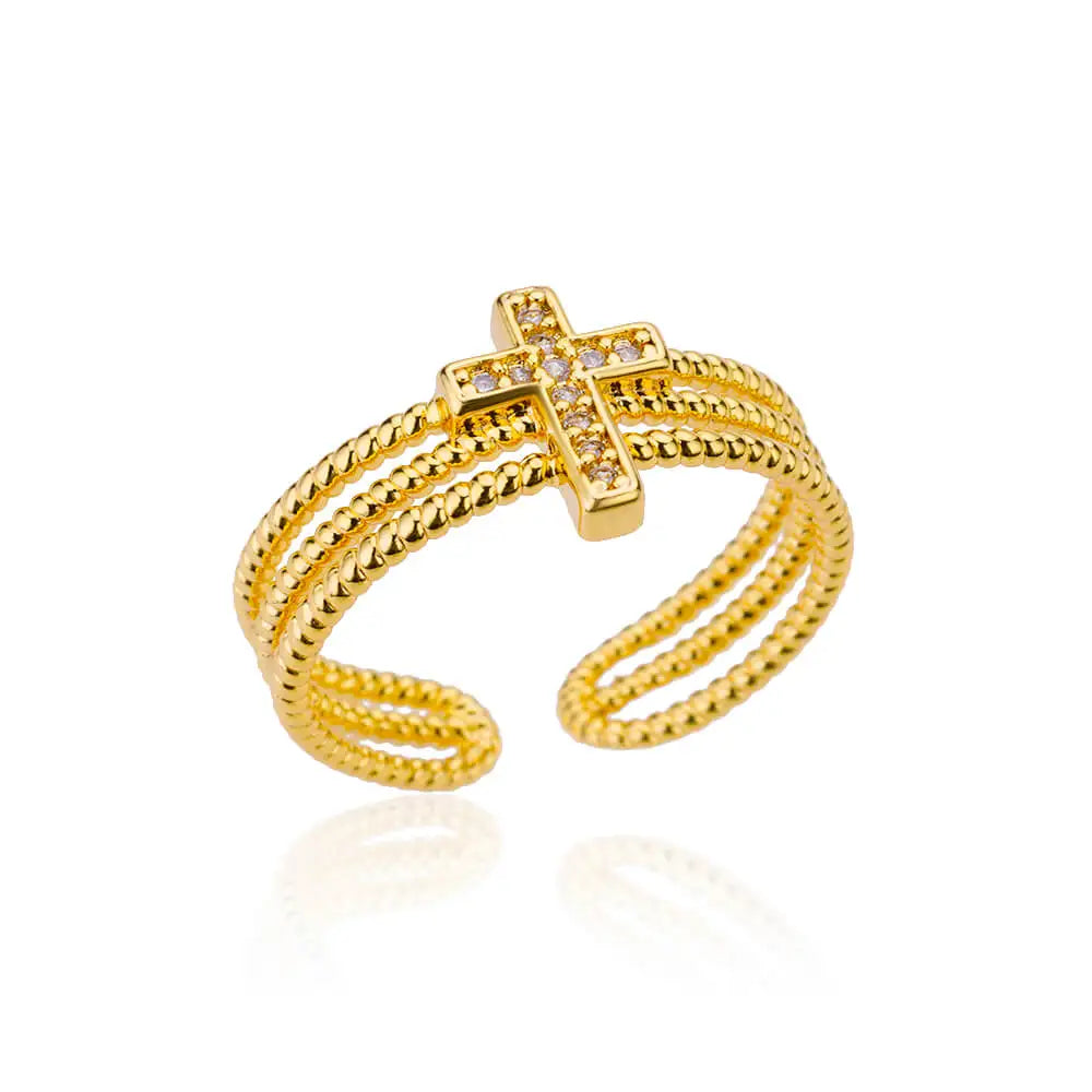 Stainless Steel Rings for Women Gold Color Never Fade Luxury